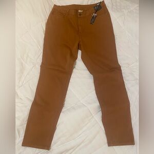 Ethyl Clothing Slim Fit Pants in Cognac Size 14, NWT!